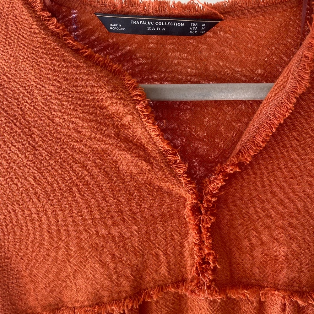 Zara Burnt Orange Tunic Dress